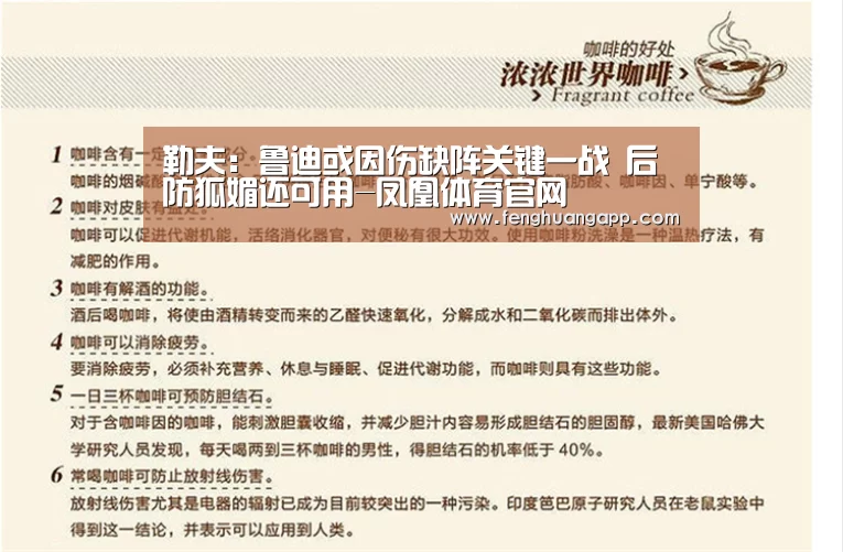 勒夫:鲁迪或因伤缺阵关键一战 后防狐媚还可用-凤凰体育官网(图2) 凤凰体育app下载