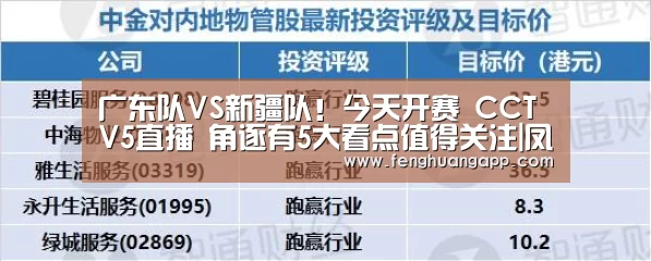 广东队VS新疆队!今天开赛 CCTV5直播 角逐有5大看点值得关注|凤凰体育官网(图2) 凤凰体育官网入口